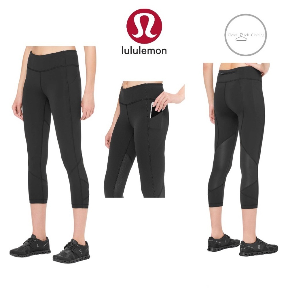 Lululemon Pace Rival Crop *Full-On Luxtreme 22" Size 4